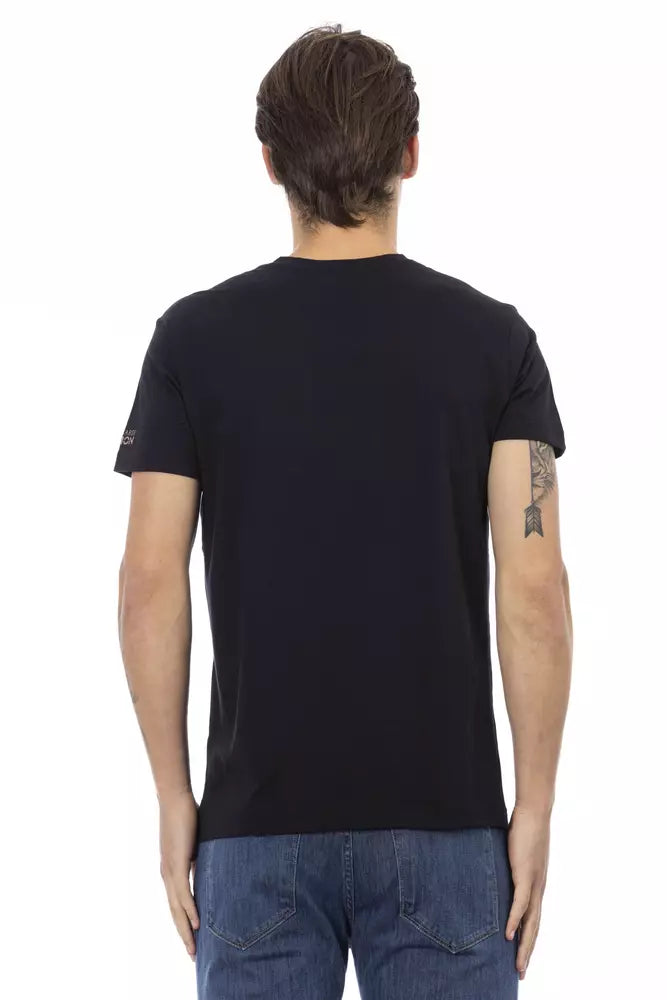 Black Cotton Men's T-Shirt