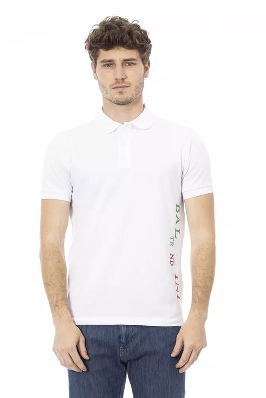 Weißes Poloshirt aus Baumwolle für Herren