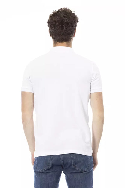 Weißes Poloshirt aus Baumwolle für Herren