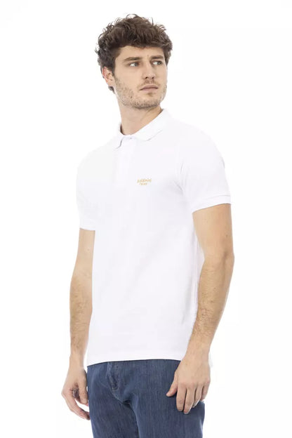 Weißes Poloshirt aus Baumwolle für Herren