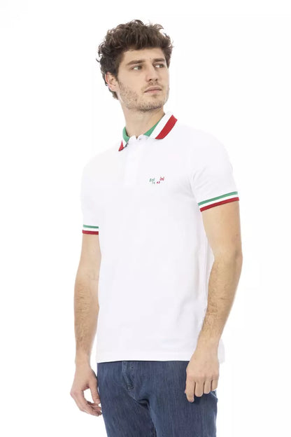Weißes Poloshirt aus Baumwolle für Herren
