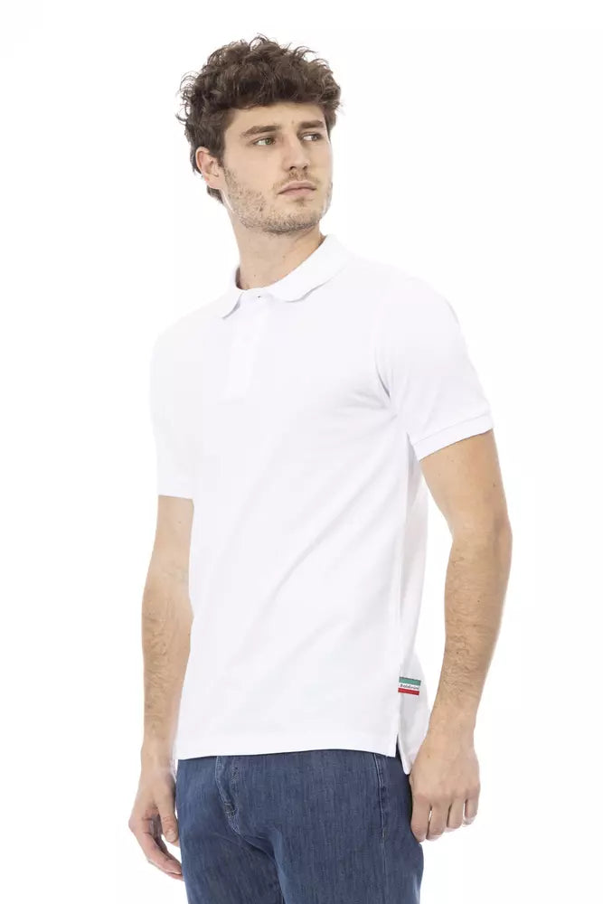 Weißes Poloshirt aus Baumwolle für Herren