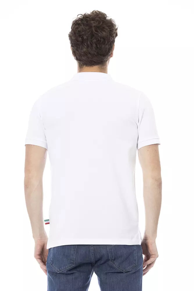 Weißes Poloshirt aus Baumwolle für Herren