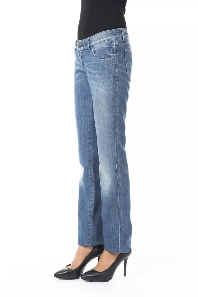 Blue Cotton Women's Jeans