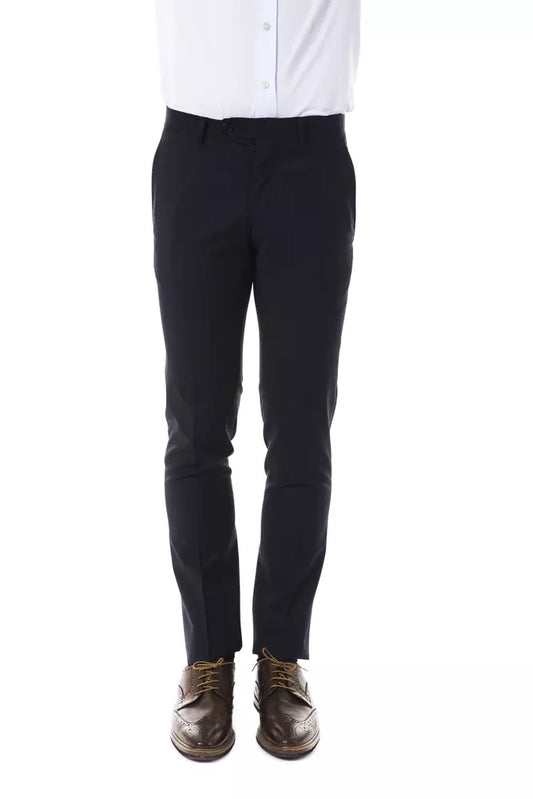 Gray Wool Men Pants