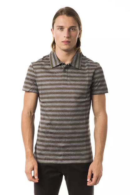 Graues Poloshirt aus Baumwolle für Herren
