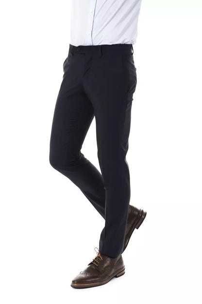 Gray Wool Men Pants