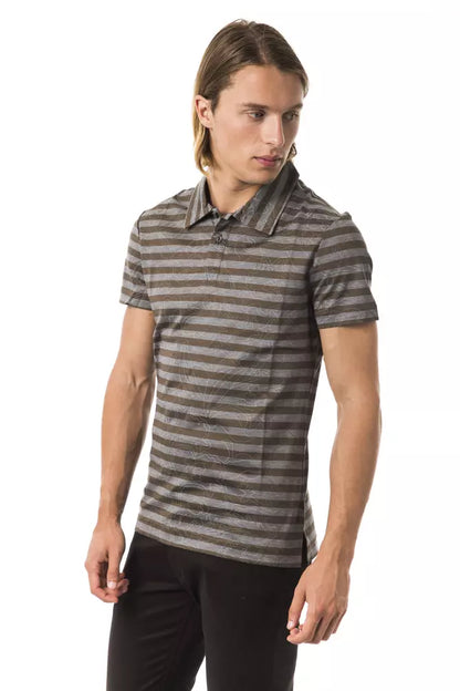 Graues Poloshirt aus Baumwolle für Herren