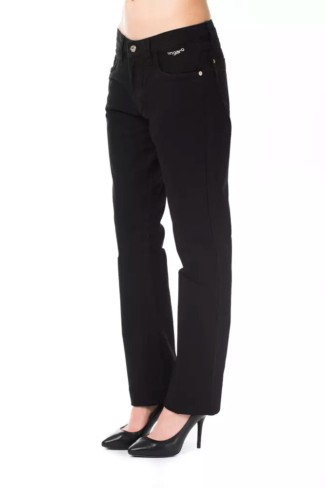Black Cotton Women's Pant