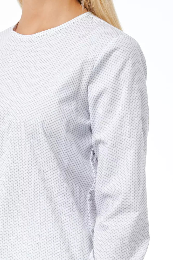 Weiße Baumwollbluse für Damen