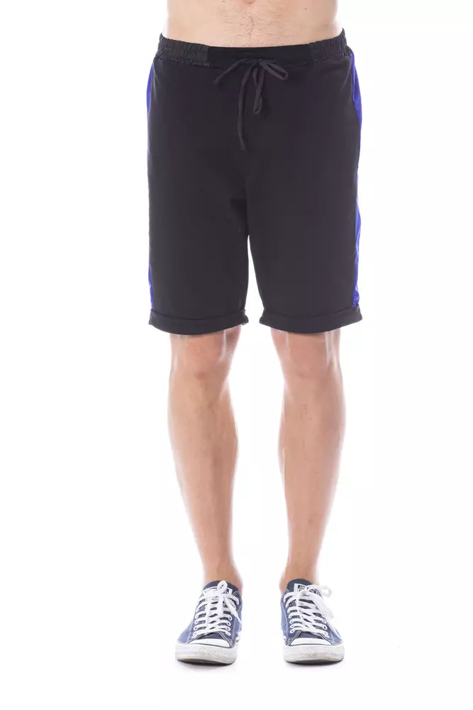 Black Cotton Men Short