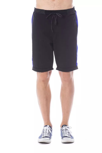 Black Cotton Men Short