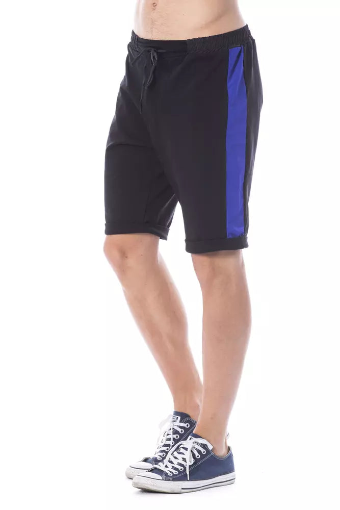 Black Cotton Men Short