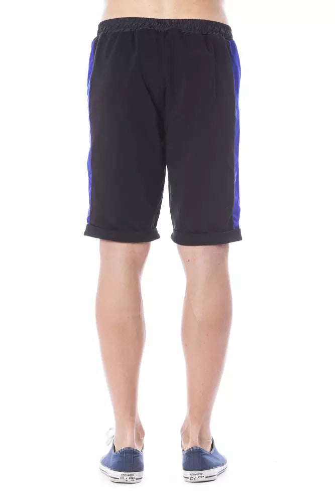 Black Cotton Men Short