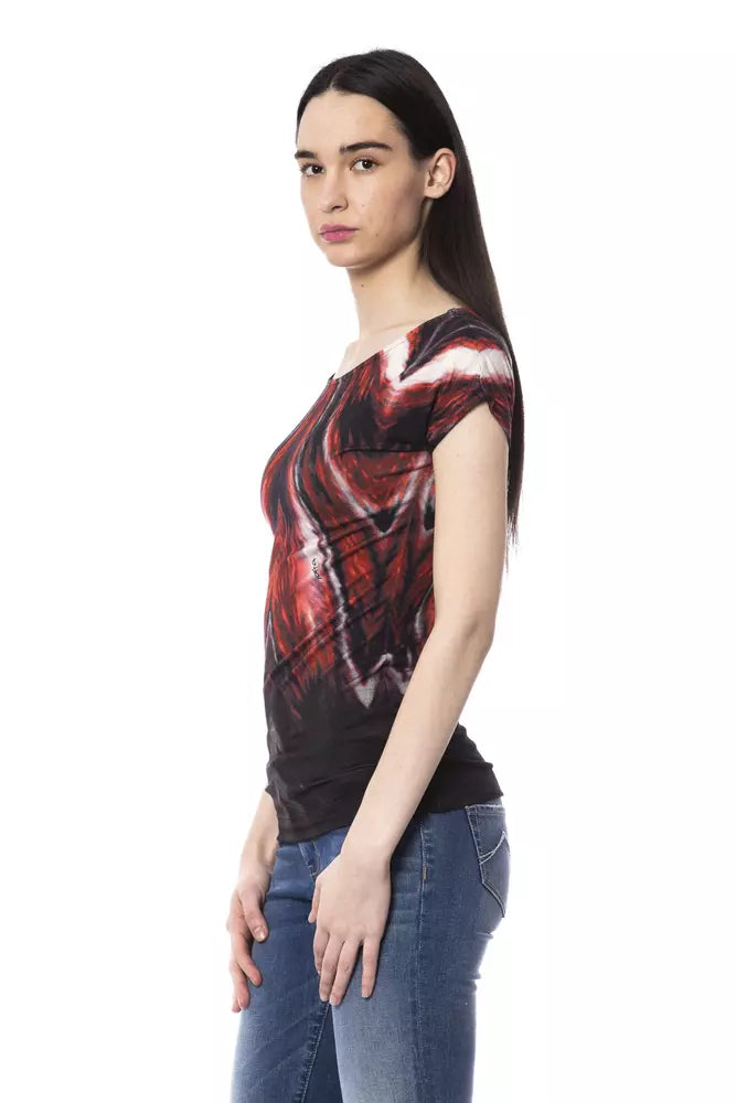 Mehrfarbiges Viskose-Top für Damen
