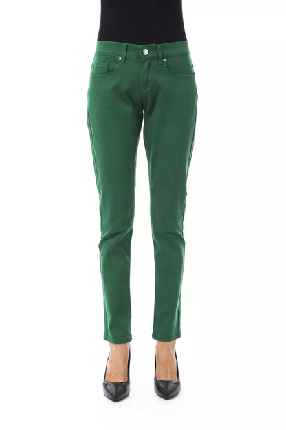 Grüne Baumwollhose für Damen