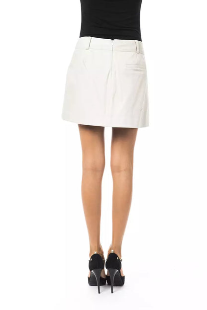 Grauer Baumwollrock für Damen