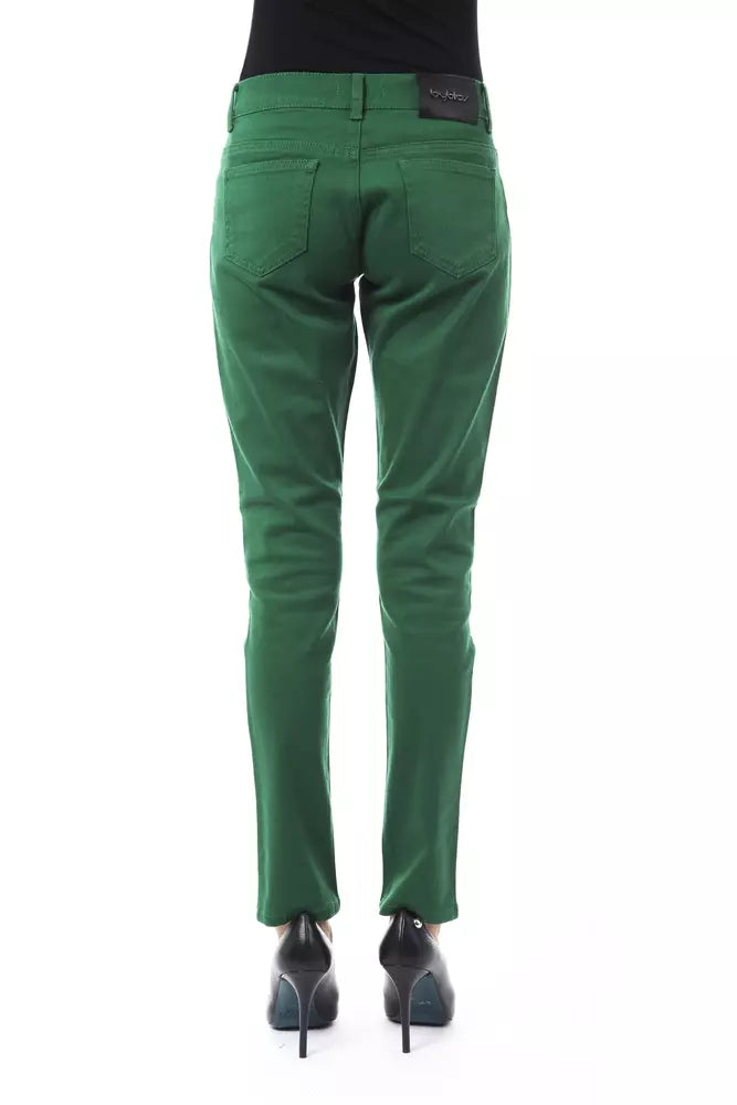 Grüne Baumwollhose für Damen