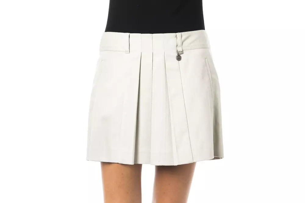 Grauer Baumwollrock für Damen