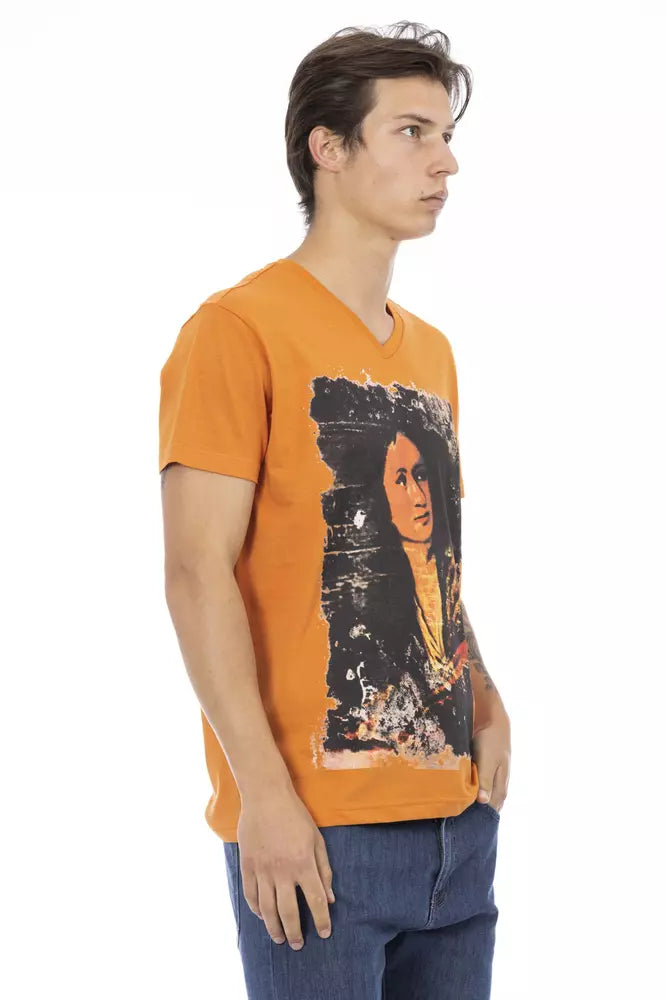 Oranges Baumwoll-T-Shirt für Herren