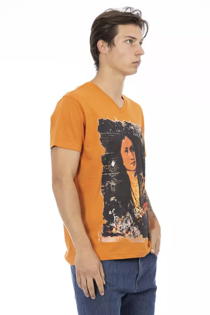 Oranges Baumwoll-T-Shirt für Herren