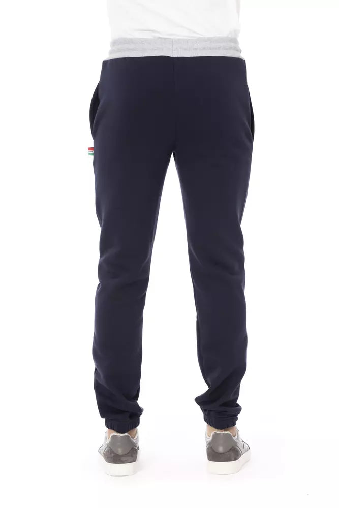 Blue Cotton Men's Sport Pant