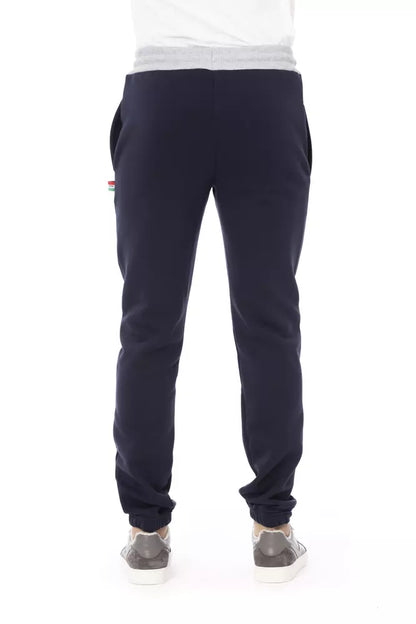 Blue Cotton Men's Sport Pant