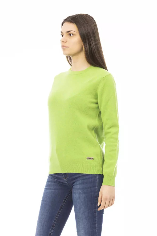 Green Cashmere Women Sweater