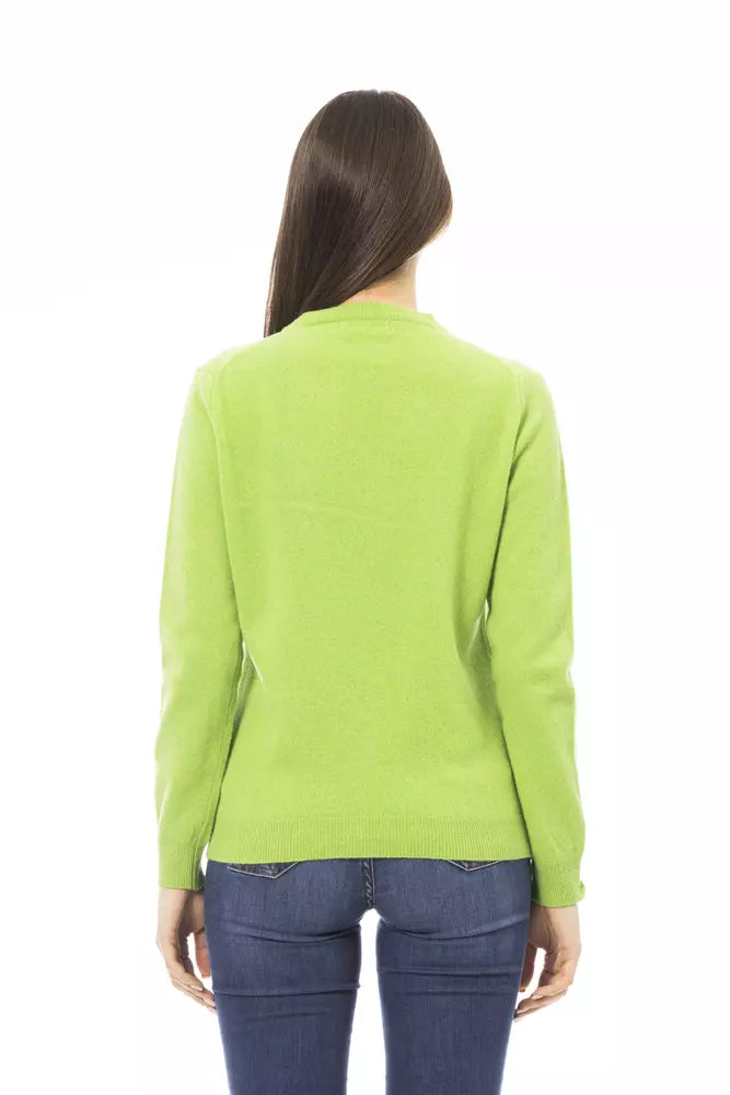 Green Cashmere Women Sweater