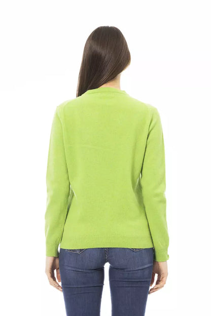 Green Cashmere Women Sweater