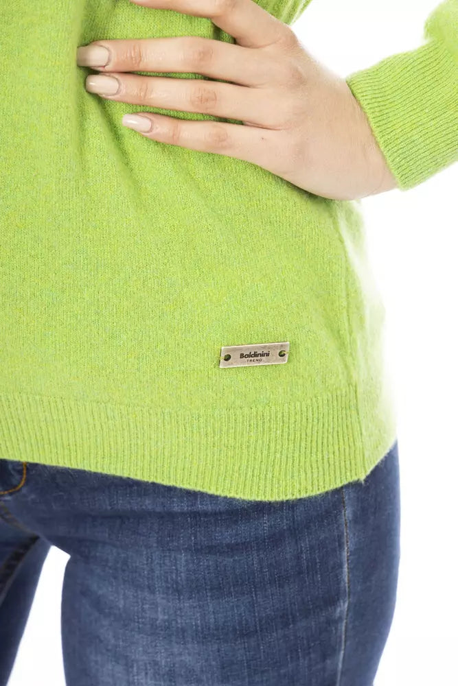 Green Cashmere Women Sweater