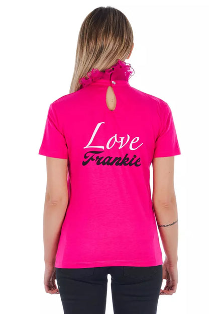 Mehrfarbiges Damen-T-Shirt aus Baumwolle