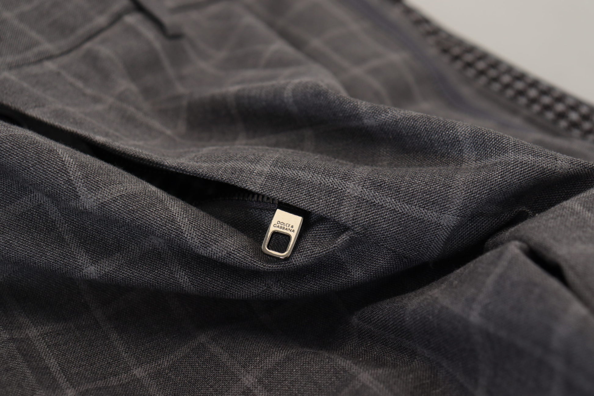 Elegant Checkered Cotton Pants for Men