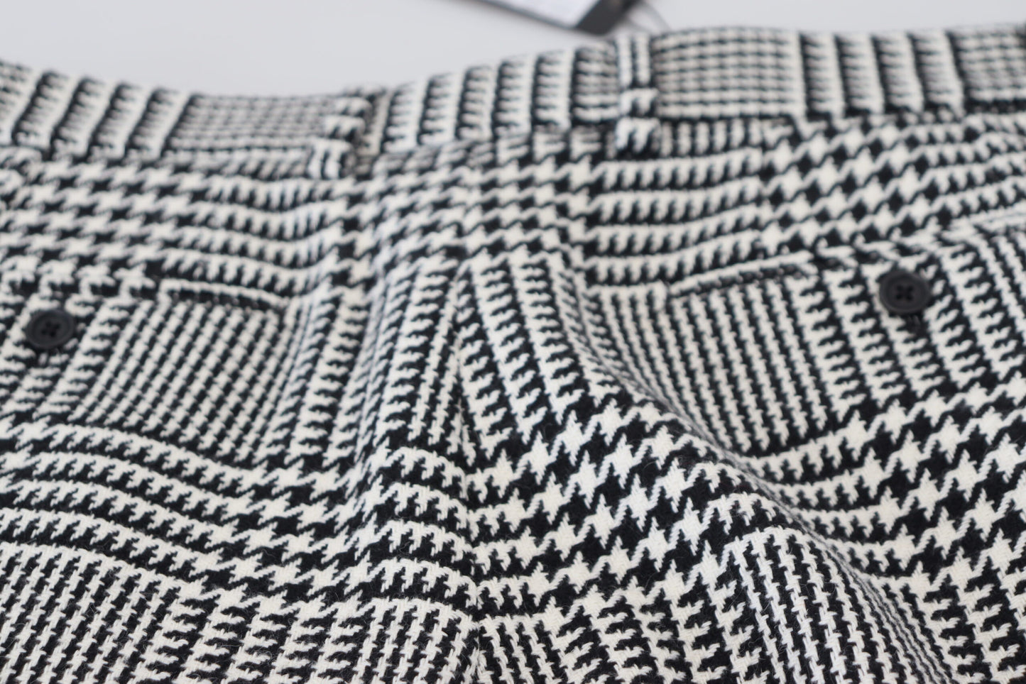 Elegant High Waist Plaid Midi Pants