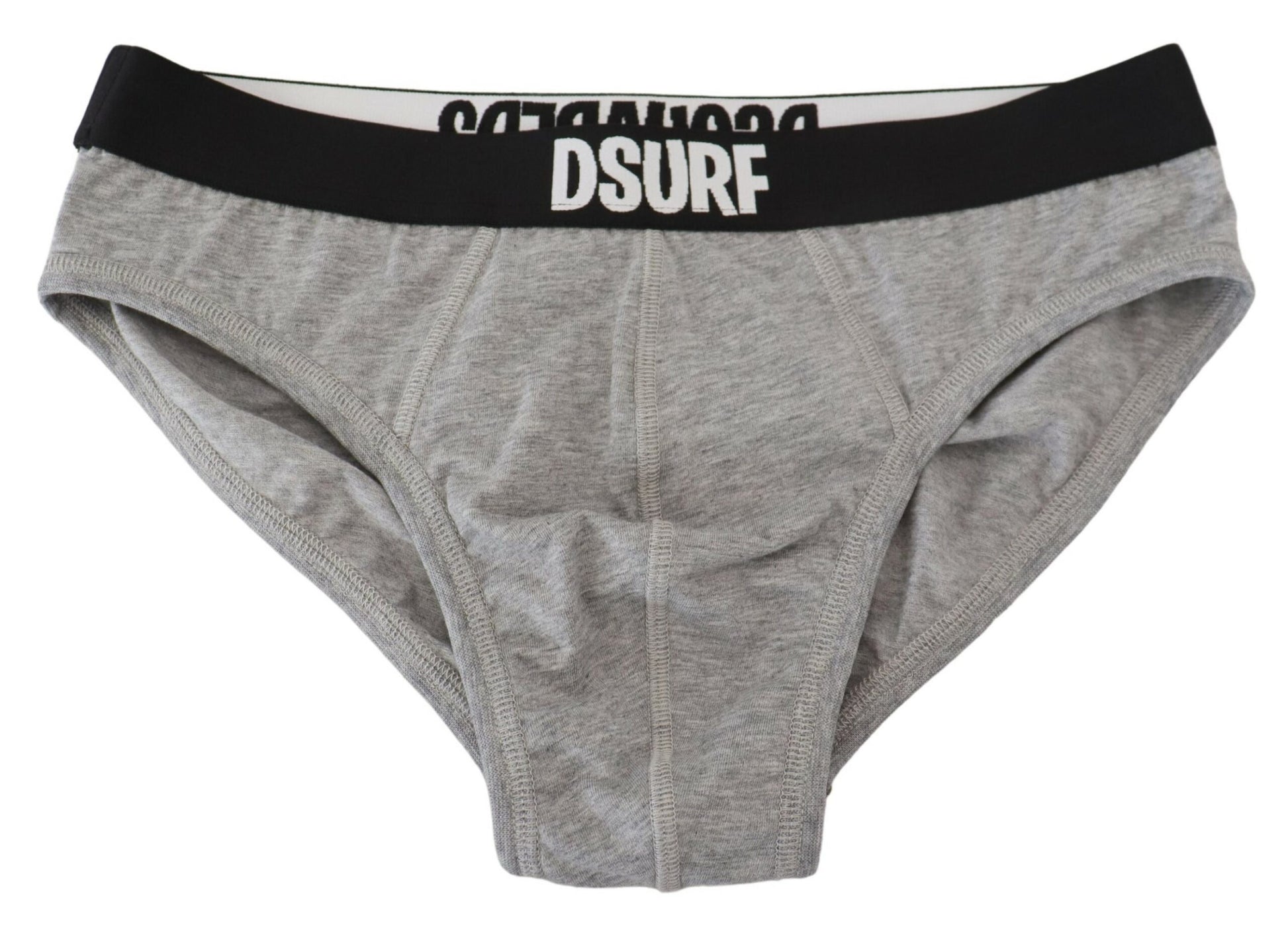 Eleganter Slip aus grauer Baumwollstretch