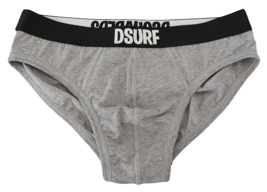 Eleganter Slip aus grauer Baumwollstretch
