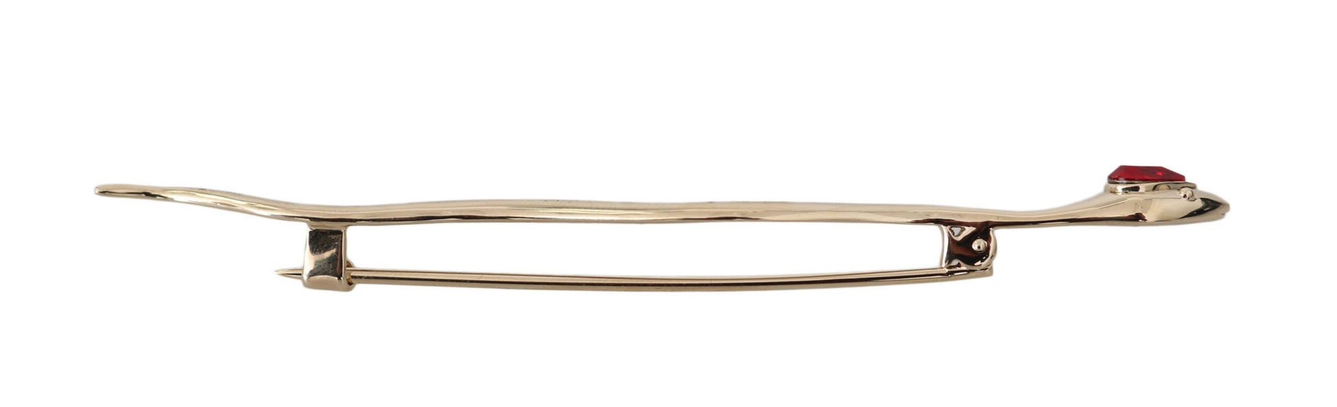 Elegante silberne Kristallbrosche