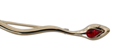Elegante silberne Kristallbrosche