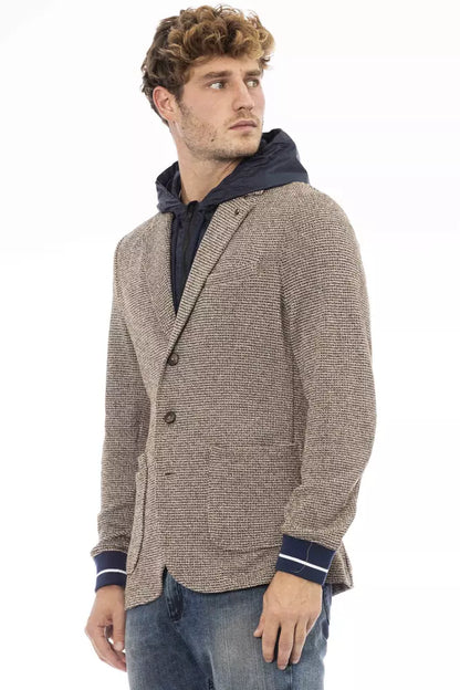 Schicke wasserdichte Stoffjacke mit Kapuze