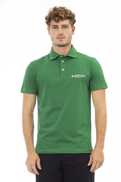 Grünes Poloshirt aus Baumwolle für Herren