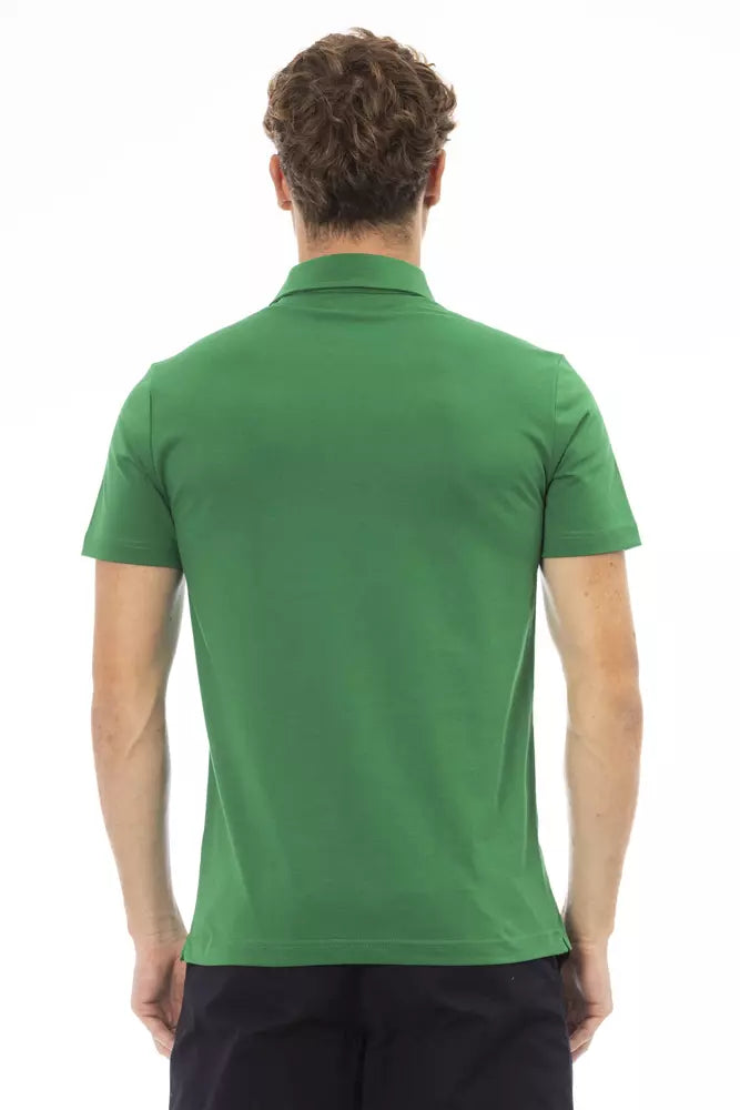 Grünes Poloshirt aus Baumwolle für Herren