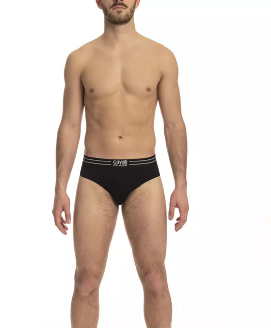 Black Cotton Men's Underwear Pack