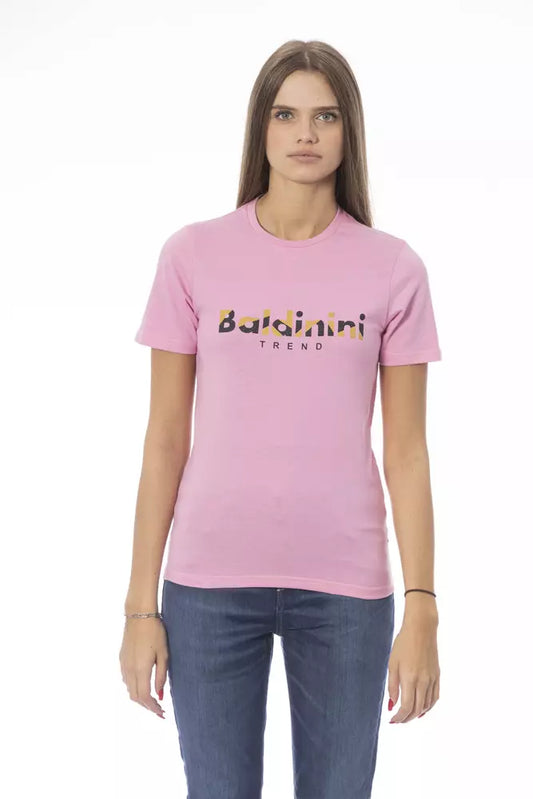 Mehrfarbiges Damen-T-Shirt aus Baumwolle