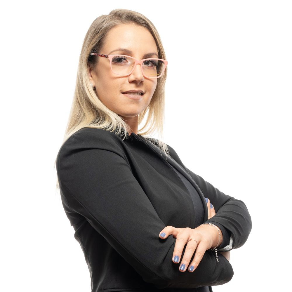 Eleganz in rosafarbener Designerbrille