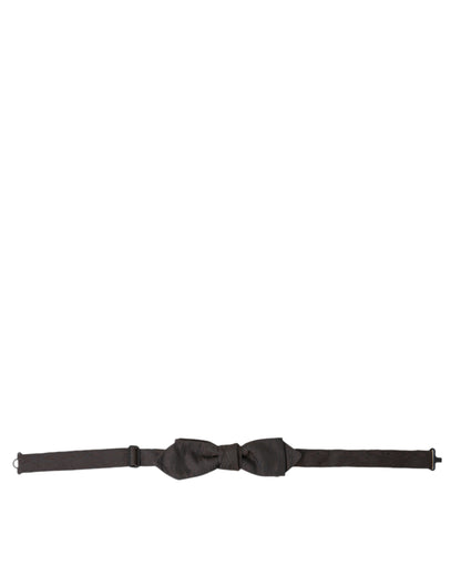 Elegante Fliege aus brauner Seidenmischung