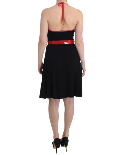 Elegantes schwarzes knielanges Kleid von Palladio