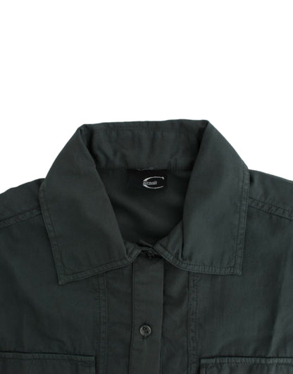 Elegantes Button-Down-Hemd aus Baumwolle in Grau