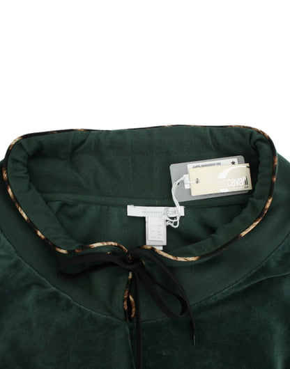 Eleganter grüner Pullover mit Strass-Detail
