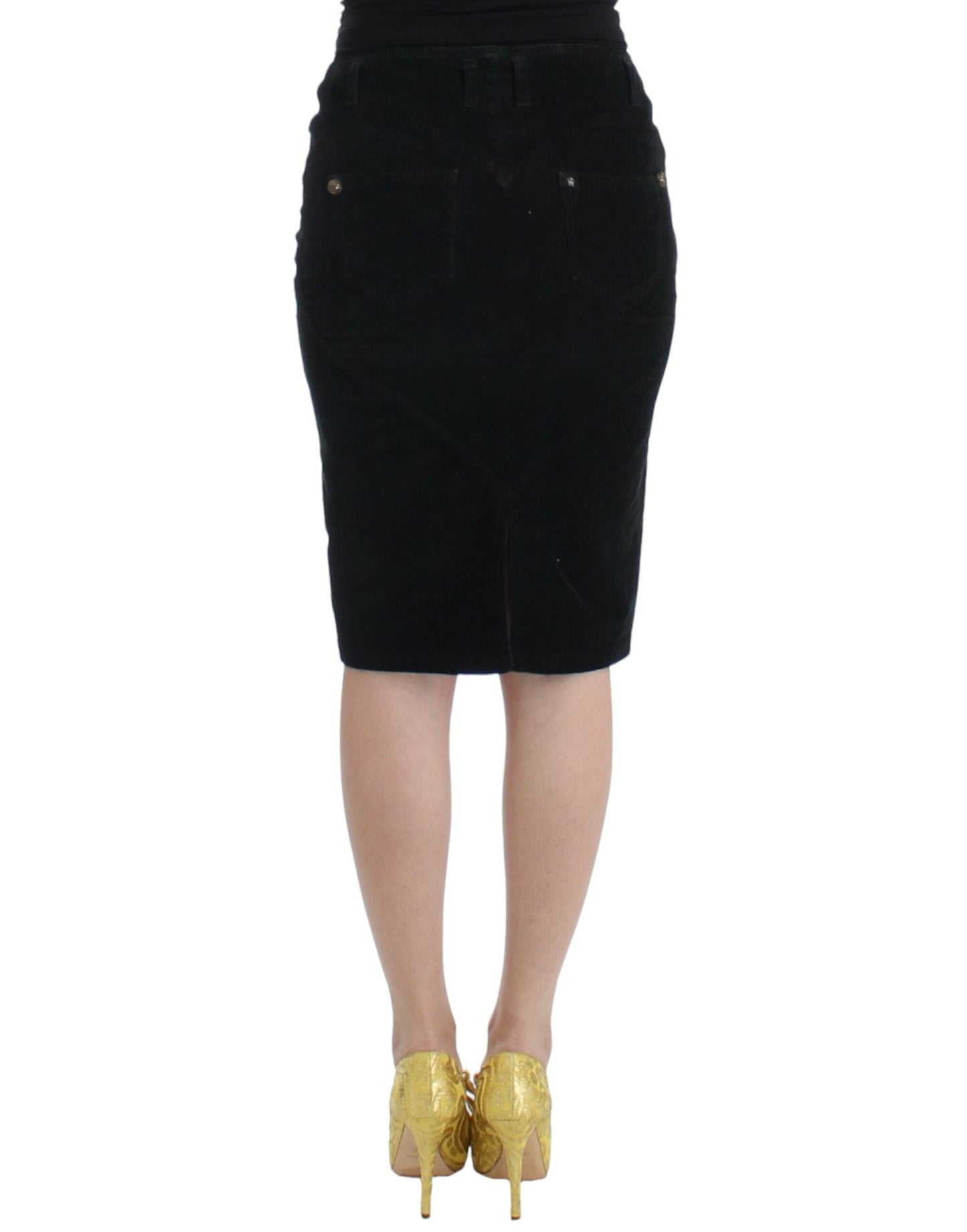 Eleganter schwarzer Bleistiftrock für anspruchsvollen Stil
