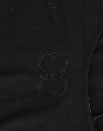 Elegantes schwarzes Top mit Flügelärmeln